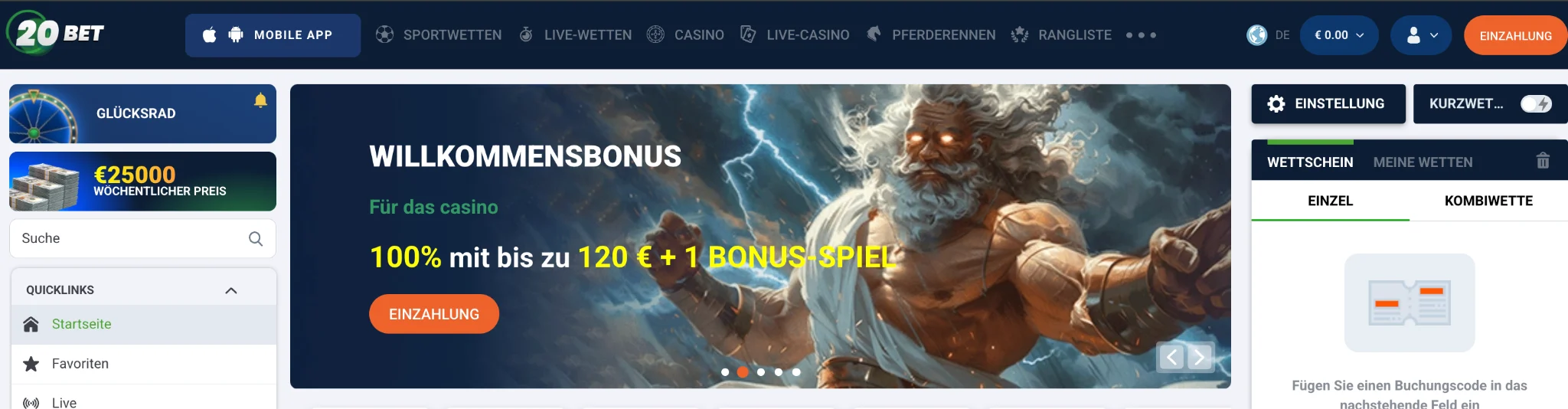 20bet kasyno witryna
