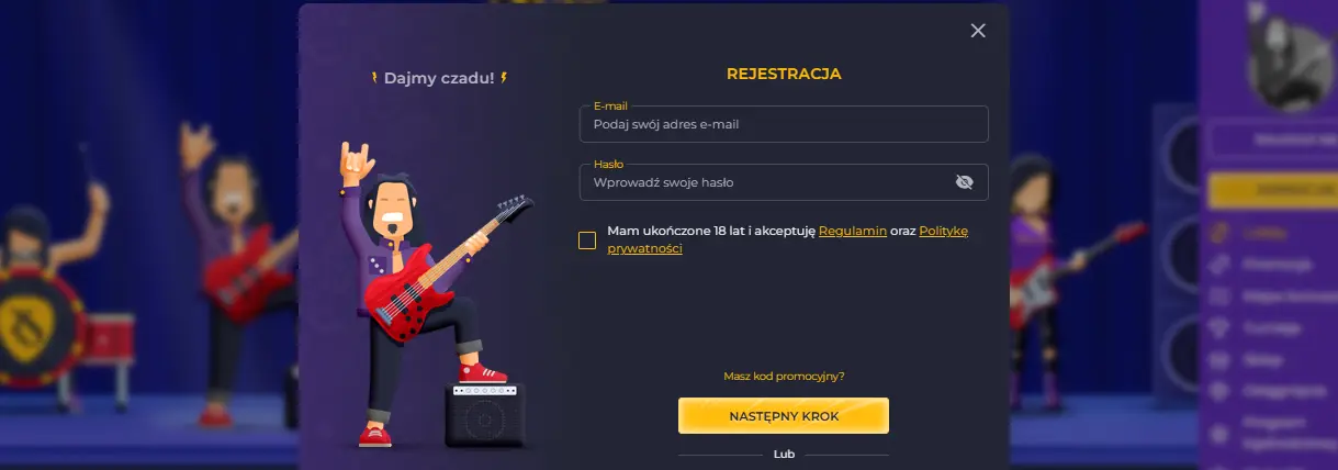 rolingslots rejestracja